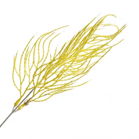 Искусственная зелень "Ковыль", цвет желтый, 25 см