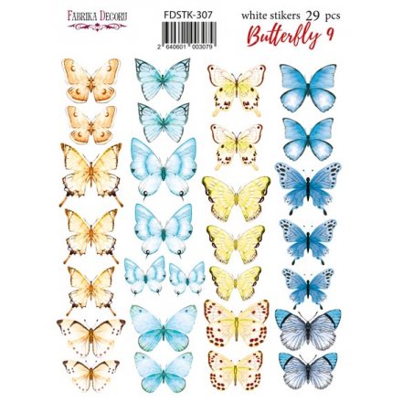 Набір наклейок (стікерів) 29 шт "Butterfly", №307