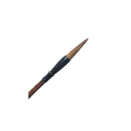 Пензлик для каліграфії з фігурною ручкою натуральний ворс розмір S