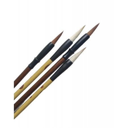 Кисть для каллиграфии из натурального ворса, разноцветная фигурная ручка, размер S