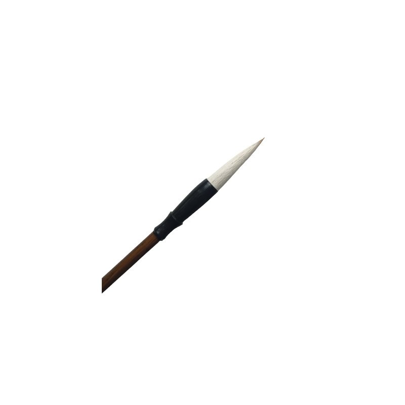 Пензлик для каліграфії з фігурною ручкою натуральний ворс розмір L