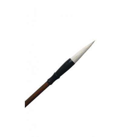 Пензлик для каліграфії з фігурною ручкою натуральний ворс розмір L