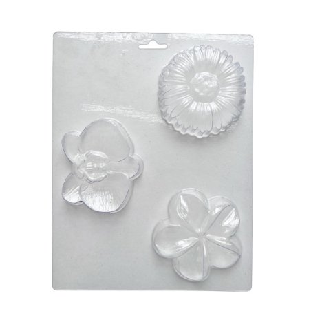 Пластиковая форма для мыла Цветы №1, 18х23 см, А-0024