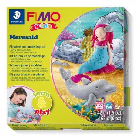 Набір полімерної глини FIMO Kids Form & Play "Русалонька" 8034 12