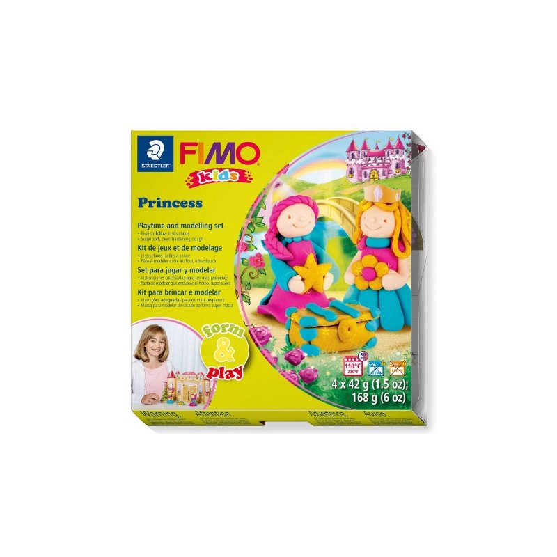 Набір полімерної глини FIMO Kids Form & Play "Принцеса" 8034 06