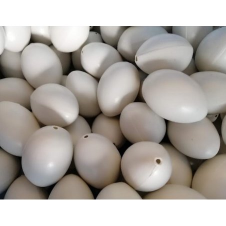 Перепелине яйце пластикове 4 см (1 шт), колір білий