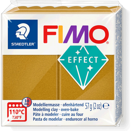 Полімерна глина Fimo Effect, №11, золотий металік, 57 г