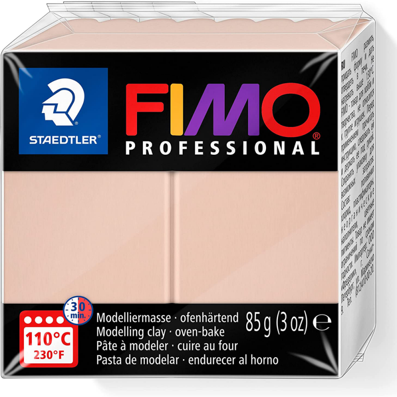 Полимерная глина Fimo Professional, 85 гр. №432, розовая  ( rose)