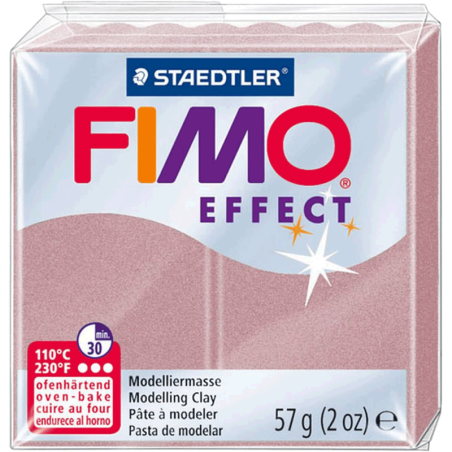 Полімерна глина Fimo Effect, №212, рожеве золото з блискітками, 57 г