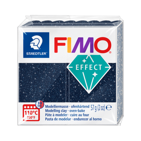 Полимерная глина Fimo Effect, №352  синяя галактика, 57 г