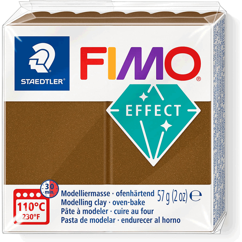 Полімерна глина Fimo Effect, №71, антична бронза металік, 57 г
