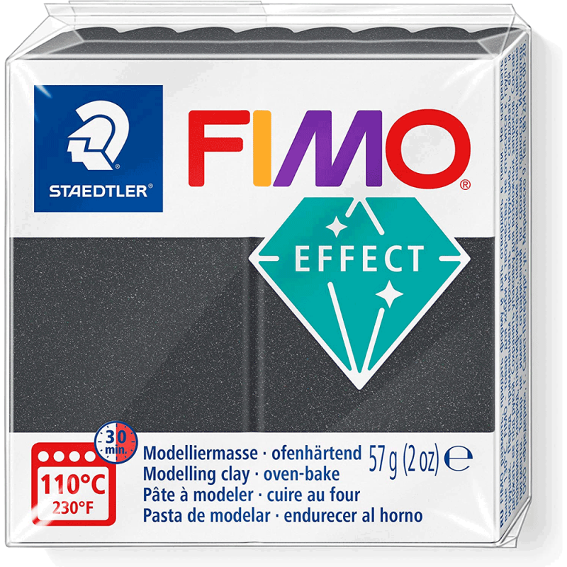 Полімерна глина Fimo Effect, №91, сірий металік, 57 г