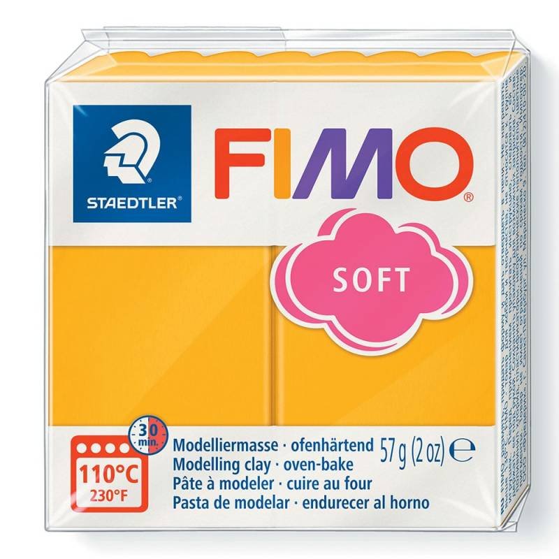 Полимерная глина Fimo Soft, 57 г, №Т10, манго карамель