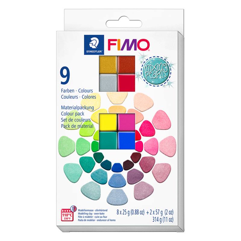 Набір полімерної глини FIMO “Effect Mixing Mica Colours“, 8х25 гр, 2х57 гр