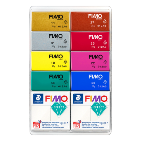 Набір полімерної глини FIMO “Effect Mixing Mica Colours“, 8х25 гр, 2х57 гр