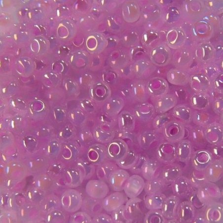 Бісер чеський PRECIOSA №562-10/0-57526- перламутровий, блідо-рожевий райдужний, 10 г (+/- 10%)