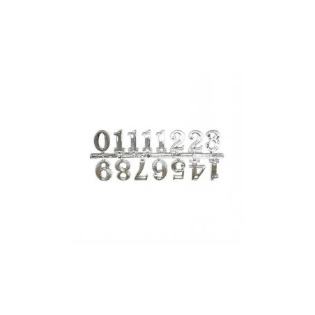 Цифри для годинника "Арабські", 2 см, колір срібло