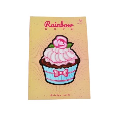Блокнот А5 "Artbook Rainbow " Cake" peach, 48 аркушів