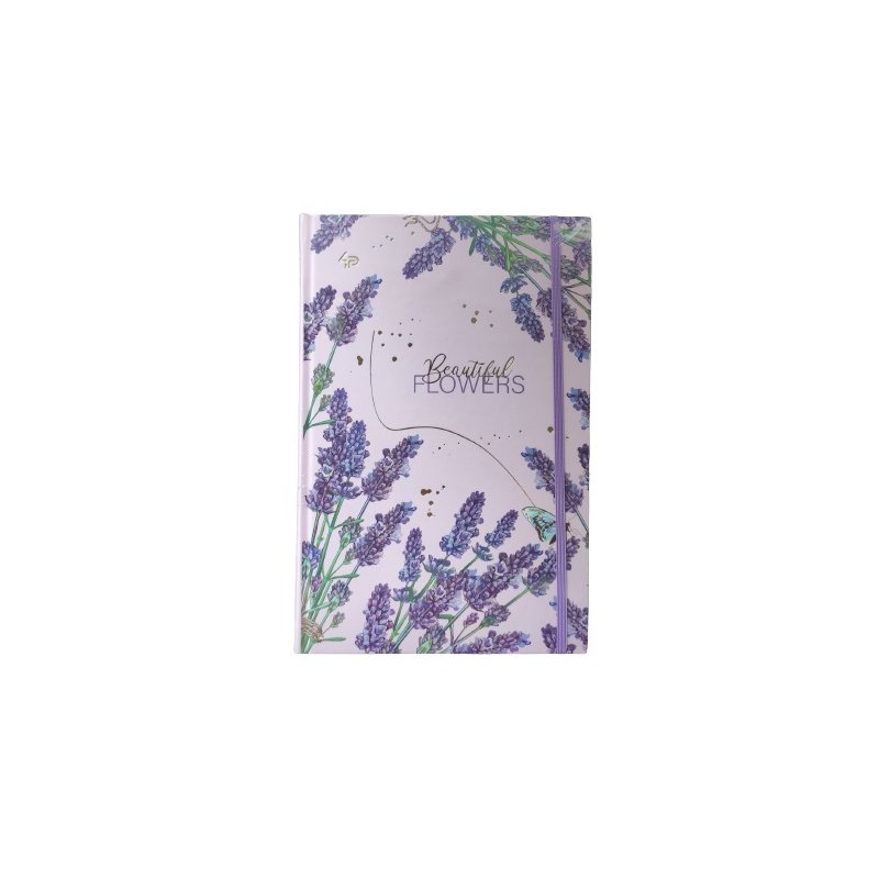 Блокнот А5 "Beautiful flowers" lavender, 64 арк.