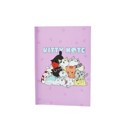 Блокнот №077 "Kitty Note" lilac, A5, 80л.
