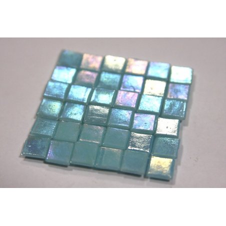 Мозаика голубая перламутровая WA11,1х1 см.