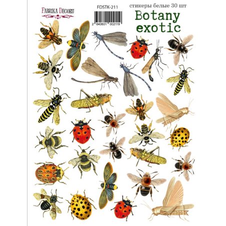 Набір наклейок (стікерів) "Botany exotic", №211