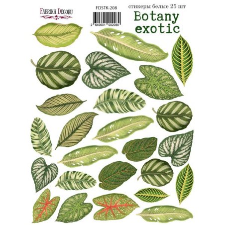 Набір наклейок (стікерів) "Botany exotic", №208