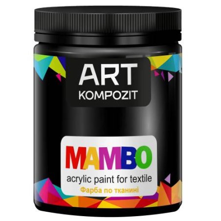 Акриловая краска по ткани ART kompozit, 450 мл, №23 цвет черный