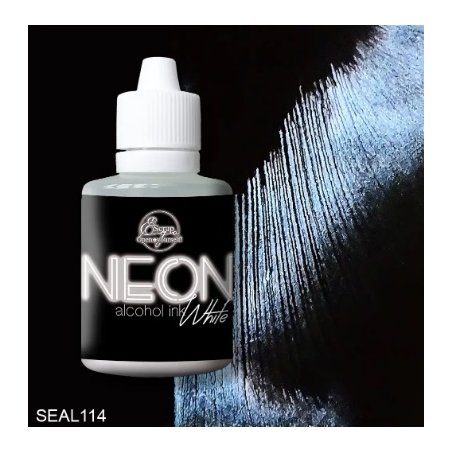 Алкогольне чорнило "NEON" White ScrapEgo  (світяться у темноті), 30 мл