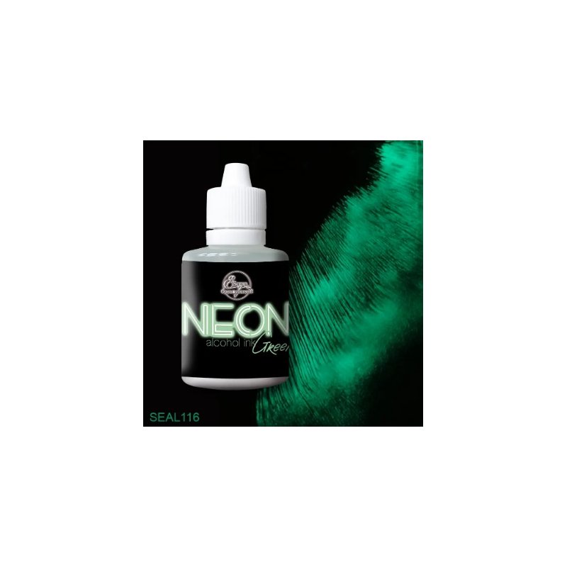 Алкогольное чернило "NEON" Green ScrapEgo (светятся в темноте), 30 мл