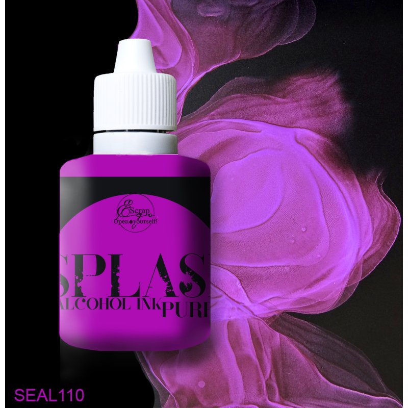 Алкогольное чернило "SPLASH" Purple ScrapEgo (флуоресцентные, 2 в 1), 30 мл