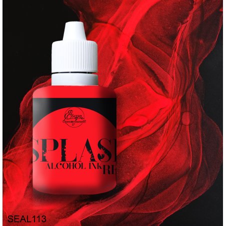 Алкогольне чорнило "SPLASH" Red ScrapEgo  (світяться у темноті), 30 мл