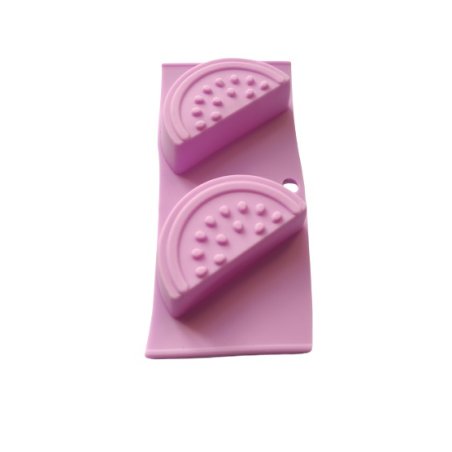 Силиконовая форма для мыла мини Долька арбуза, 5х2,5  см (2 формы)
