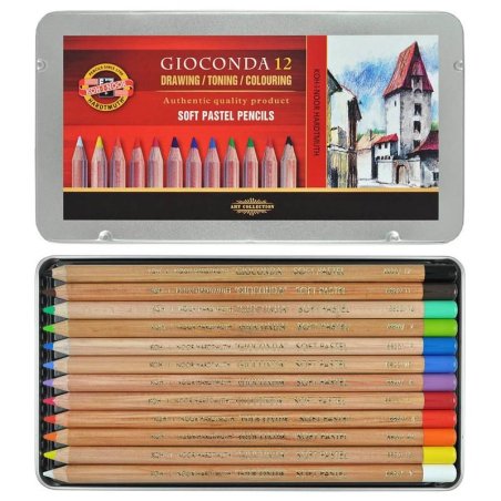 Набір пастельних олівців GIOCONDA KOH-I-NOOR, 12 шт