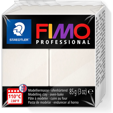 Полімерна глина Fimo Professional, 85 гр.  №03, порцелянова ( porcelain)