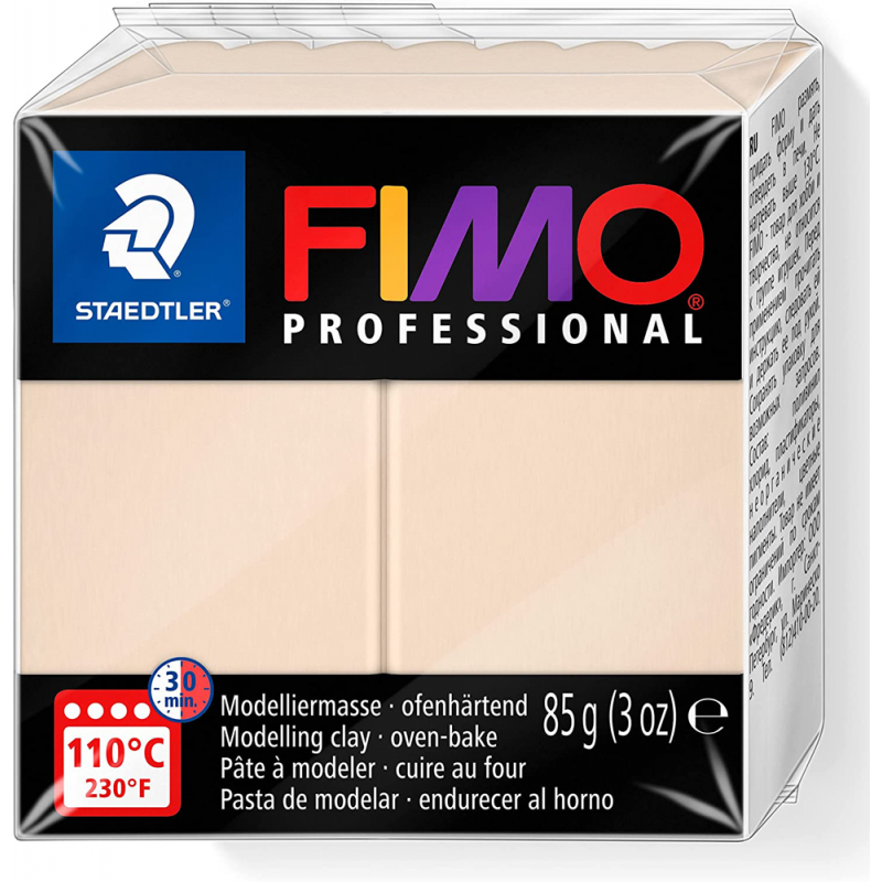 Полимерная глина Fimo Professional, 85 гр. №44, бежевый (beige)