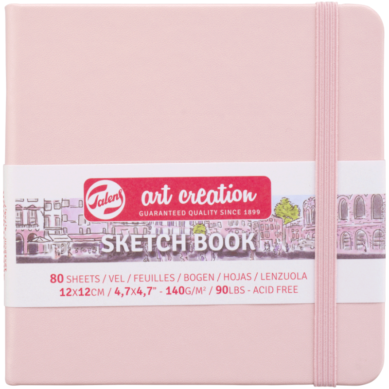 Блокнот для графіки Talens Art Creation 140 г / м2, 12х12 см, 80 л., Pastel Pink