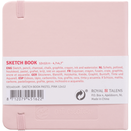 Блокнот для графики Talens Art Creation 140 г/м2, 12х12 см, 80 л., Pastel Pink
