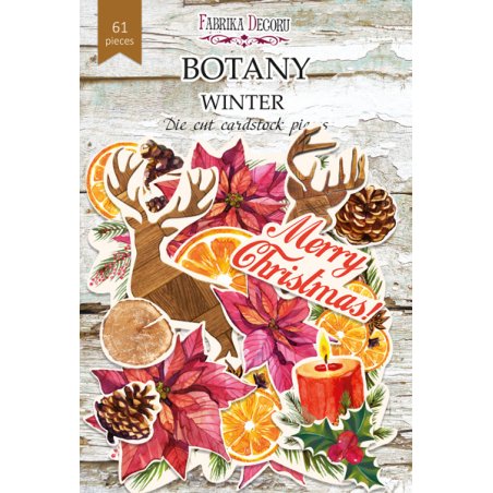 Набір вирубування для скрапбукінгу "Botany winter" FDDCS-04021, 61шт