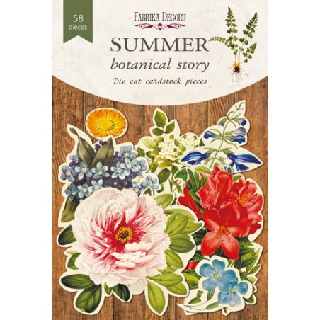 Набір висічок для скрапбукінгу "Summer botanical story" FDSDC-04128, 47 штук