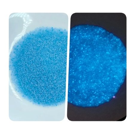 Мікробісер (бульйонки) світлонакопичувальні, колір блакитний, 20 г