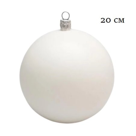 Пластиковая заготовка большой шар серо-белый, 20 см