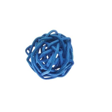 Кулька із ротанга, колір синій, 2,5 см.