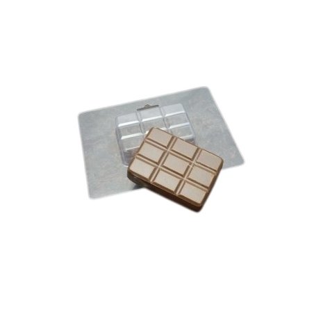 Пластиковая форма для мыла "Шоколад Классика", 10,5х13,5 см