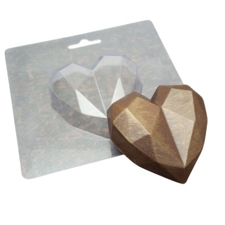 Пластикова форма для мила "Серце Рубін" 6,5 см