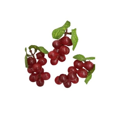 Декоративная гроздь винограда, 7 см (темно красный), 1 штука 