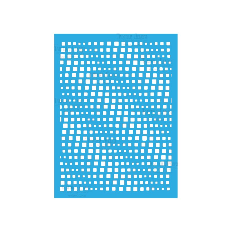 Трафарет багаторазовий Хвилі ілюзія, 15X20 см (154)