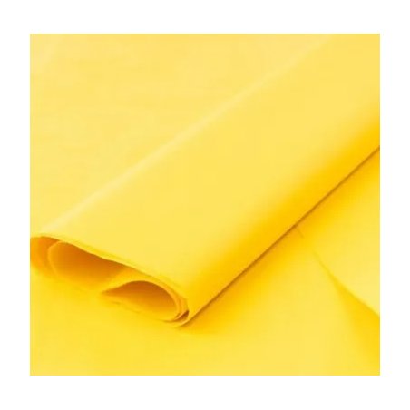 Папір тішью, колір - жовтий, 50х65 см, 10 аркушів
