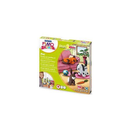 Набір полімерної глини FIMO Kids Form & Play "Домашні тварини" 8034 02