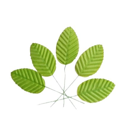 Листья универсальные салатовые 5х3х11 см, 5 штук